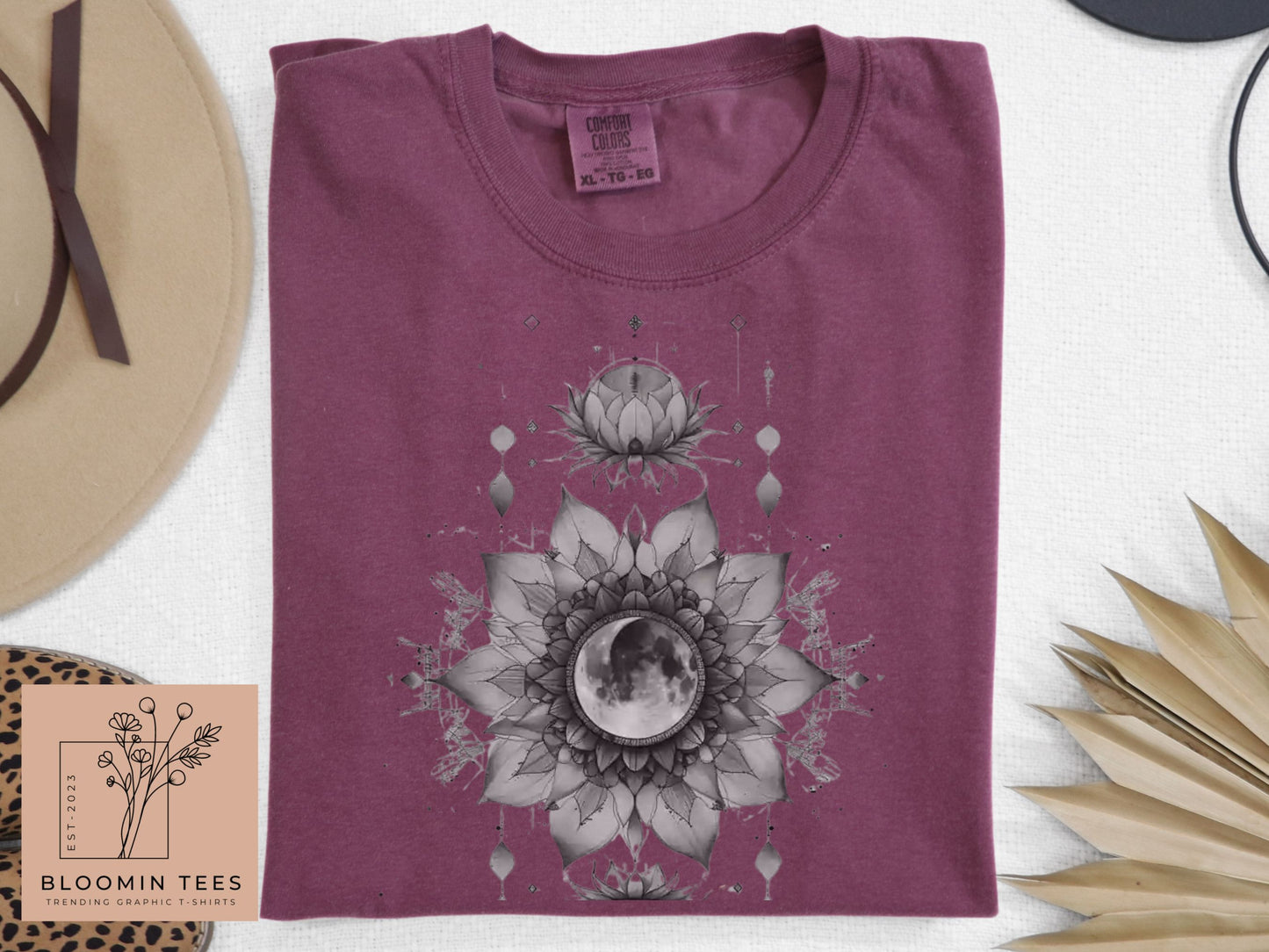 Mystic Moon And Sun Shirt, Mystical Moon Phase Shirt, Moon Phase T-Shirt, Boho Vintage Moon Shirt, Celestial Moon Shirt, Spiritual T-Shirt