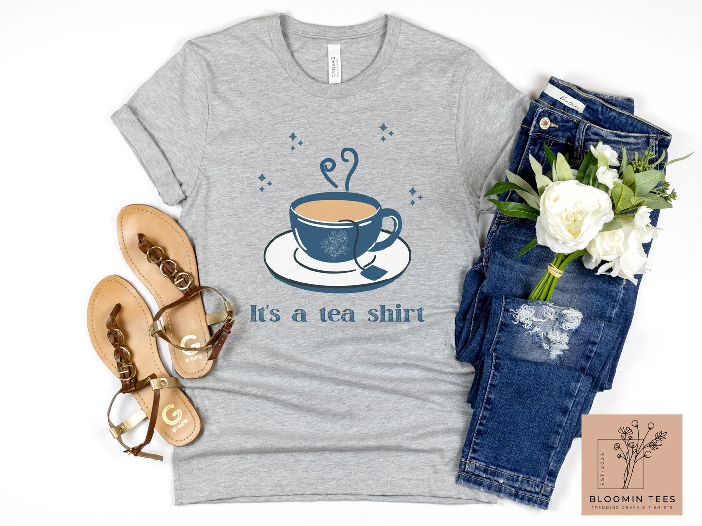 It's a Tea Shirt, Light Colored Cup of Tea, Cute Gift for Her