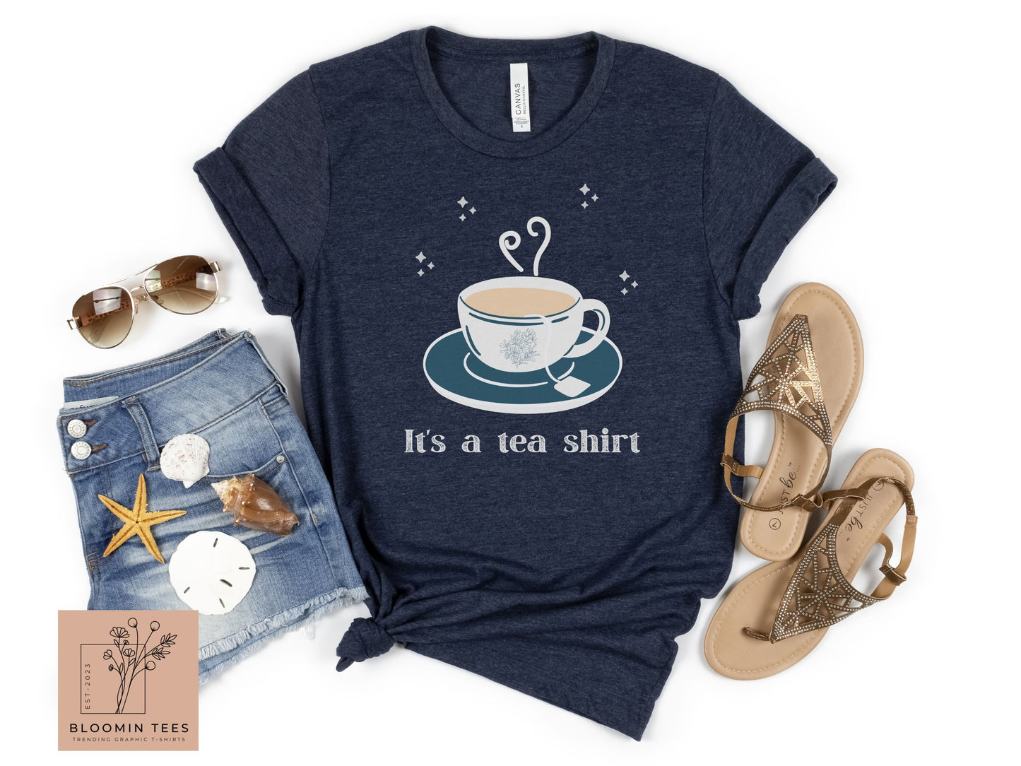 It's a Tea Shirt, Dark Colored Cup of Tea, Cute Gift for Her